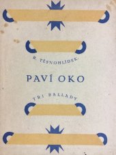 kniha Paví oko tři ballady, Polygrafie 1922