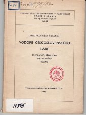 kniha Vodopis československého Labe se stručným přehledem jeho vodního režimu Určeno pro potř. vodohospodářů, pracovníků a plánovatelů v oboru zeměd. a prům., Technicko-vědecké vydavatelství 1951