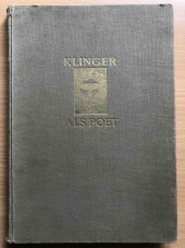 kniha Max Klinger als Poet, Callwey 1917