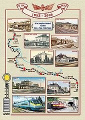 kniha 10 let železničních koridorů v Čechách: Děčín - Praha - Česká Třebová , SAXI 2003