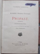 kniha Propast fantasie psychologická, Jos. R. Vilímek 1902