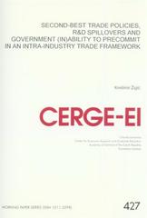 kniha Second-best trade policies, R&D spillovers and government (in)ability to precommit in an intra-industry trade framework, CERGE-EI 2010