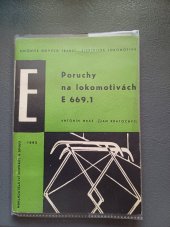 kniha Poruchy na lokomotivách 669.1, Nakladatelství dopravy a spojů 1962