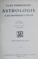 kniha Astrologie a její upotřebení v životě, J. Jícha 1929