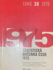 kniha Statistická Ročenka ČSSR 1975, SNTL 1975