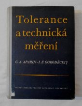 kniha Tolerance a technická měření, SNTL 1954