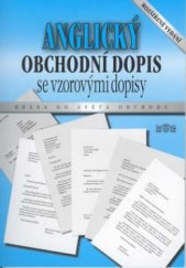 kniha Anglický obchodní dopis se vzorovými dopisy, J & M 2002