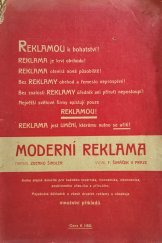 kniha Moderní reklama, F. Šimáček 1906