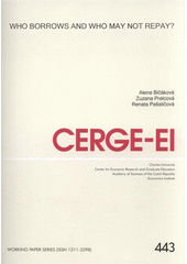 kniha Who borrows and who may not repay?, CERGE-EI 2011