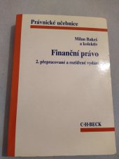 kniha Finanční právo, C. H. Beck 1999