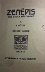 kniha Zeměpis pro školy měšťanské. II, Komenium 1923