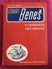 kniha Edvard Beneš ve vzpomínkách svých sourozenců, Volné myšlenky 1936