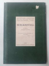 kniha Bergkristall Novelle, Státní nakladatelství 1931