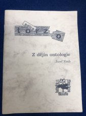 kniha Z dějin ontologie, Masarykova univerzita 2001