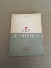 kniha XIV. sjezd VKS(b) 18.-31. prosince 1925, Svoboda 1951