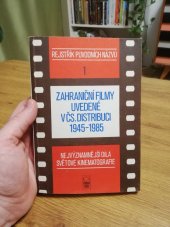 kniha Zahraniční filmy uvedené v čs. distribuci 1945-1985. Část 1, - Rejstřík původních názvů, Československý filmový ústav 1989