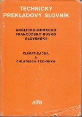 kniha Klimatizačná a chladiaca technika Klimatizačná a chladiaca technika, Alfa 1978