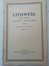 kniha Litomyšl Rok 1927 Druhá ročenka Klubu přátel a rodáků Litomyšle v Praze., Klub přátel a rodáků Litomyšle 1927