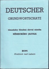 kniha Deutscher Grundwortschatz Tematicky členěná slovní zásoba německého jazyka, HOPS 1991