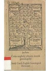 kniha Česko-anglický příruční slovník genealogický = Handy Czech-English genealogical dictionary, Scriptorium 1999