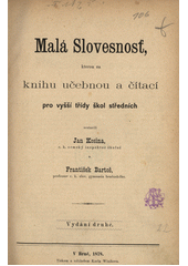 kniha Malá slovesnosť, Tiskem a nákladem Karla Winikera 1878