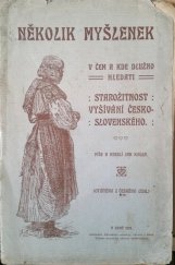 kniha Několik myšlenek v čem a kde dlužno hledati starožitnost vyšívání československého, Dámský národopisný odbor 1907