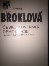 kniha Československá demokracie politický systém ČSR 1918-1938, Sociologické nakladatelství 1992