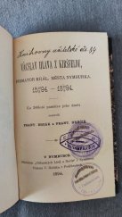 kniha Václav Hlava z Kiršfeldu Primátor král. města Nymburka, Občanské Listy a Noviny 1894