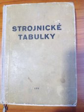 kniha Strojnické tabulky pro průmyslové školy, SPN 1957