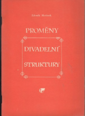 kniha Proměny divadelní struktury, Ústř. kult. dům železničářů 1988