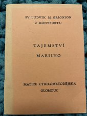 kniha Tajemství Mariino, Matice Cyrillo-Methodějská 1992