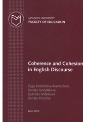 kniha Coherence and cohesion in English discourse, Masaryk University 2012