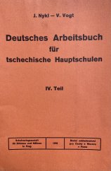 kniha Deutsches Arbeitsbuch für tschechische Hauptschulen. IV. Teil, Schulverlagsanstalt für Böhmen und Mähren 1943