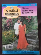 kniha Věděla jsem, že se vrátíš, Ivo Železný 1997