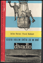 kniha Cesta kolem světa za 80 dní živé obrazy podle románu Julese Verna, Orbis 1962