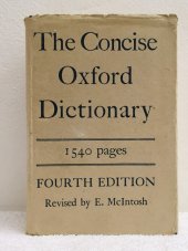 kniha The Concise Oxford Dictionary, Oxford University Press 1956