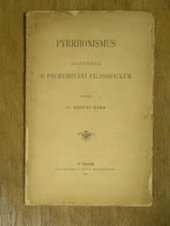 kniha Pyrrhonismus rozprava o pochybování filosofickém, J. Otto 1890