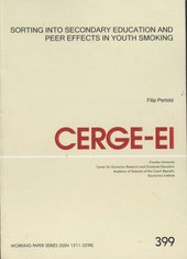 kniha Sorting into secondary education and peer effects in youth smoking, CERGE-EI 2009