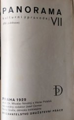 kniha Panorama kulturní zpravodaj VII (158. publikace) svázaný ročník VII (1929), Družstevní práce 1929