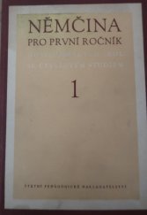 kniha Němčina pro 1. ročník hospodářských škol se čtyrletým studiem, SPN 1958