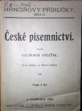 kniha České písemnictví, S. Hrnčíř 1922