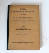 kniha Česká cvičebnice a mluvnice. Díl třetí, - Pro IV. třídu středních škol, Profesorské nakladatelství a knihkupectví 1936