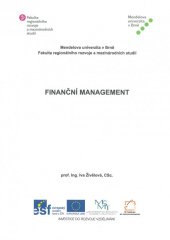 kniha Finanční management, Mendelova univerzita v Brně 2013