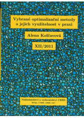 kniha Vybrané optimalizační metody a jejich využitelnost v praxi, CEED 2011