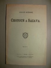 kniha Chotouň a Sázava, Kotrba 1904