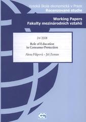 kniha Role of education in consumer protection, Oeconomica 2008