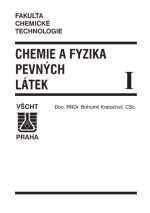 kniha Chemie a fyzika pevných látek I, Vysoká škola chemicko-technologická 1994