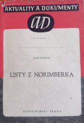 kniha Listy z Norimberka Knížka fejetonů, Alois Hynek 1946