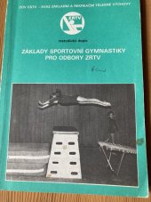 kniha Základy sportovní gymnastiky pro odbory ZRTV, Sportpropag 1988