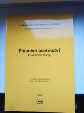 kniha Finanční účetnictví cvičební texty, Oeconomica 2005